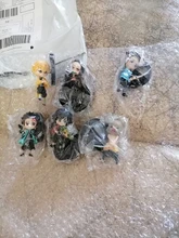 6 unids/set Anime demonio asesino Kimetsu No Yaiba figura Q Posket Kamado Tanjirou Kamado Nezuko Agatsuma juguetes 6cm