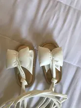 ¡Superventas de 2019! Sandalias de suela blanda para bebé niña, zapatos de verano para niños pequeños, sandalias con cordones y lazo, moda bonita