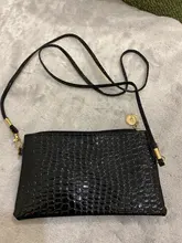 Bolso de hombro de piel de cocodrilo para mujer, bandolera de mensajero pequeña, con cremallera, 2018