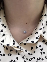 Collar de hilo de pescar transparente para mujer, gargantilla de diamantes de imitación, colgante de cadena Invisible, joyería femenina