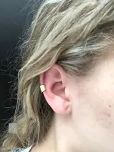 HUANZHI-pendientes de Metal con clip para hueso del oído para mujer, aretes sin Piercing, Color dorado/plateado, joyería de fiesta para niña 2020