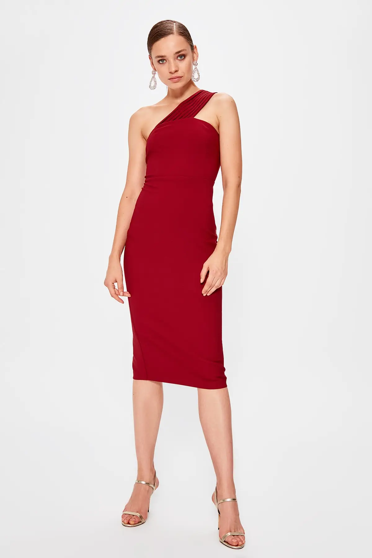 Trendyol Burgundy Rib Detail Dress TPRAW20EL0885
Trendyol Burgundy Rib Detail Dress TPRAW20EL0885