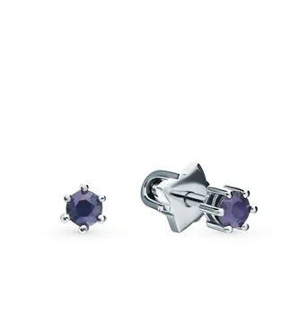 Gold earrings with sapphires sunlight sample 585
Gold earrings with sapphires sunlight sample 585