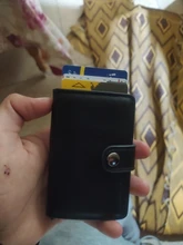 Porta tarjetas Rfid antimagnéticas para hombre y mujer, billetera inteligente de cuero PU, monedero Vintage corto, Mini BOLSA PARA dinero, novedad de 2021