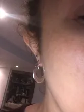 Personalidad hipérbole 100% Plata de Ley 925 Simple liso Luna, Pendientes de aro grandes para las mujeres de plata-joyería de Pendientes de botón Pendientes