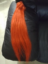 Remy Forte-extensiones de cabello humano brasileño, mechones rectos de jengibre y naranja de 30 pulgadas, venta al por mayor