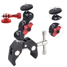 MOSHUSO Super Clamp Mount for Gopro, Camera Mount Filed Monitor Adapter with 360° Ballhead Magic Arm Double Ball Head 
MOSHUSO Super Clamp Mount for Gopro, Camera Mount Filed Monitor Adapter with 360° Ballhead Magic Arm Double Ball Head
