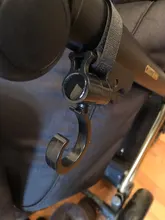 Gancho del Cochecito de bebé-Correa para cesta multifuncional, colgador de bolsas, accesorios de agarre, 1 unidad, 360