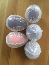 Soporte de esponja de belleza estuche de almacenamiento, maquillaje, licuadora, soporte para esponjas, vacío, cosmético, en forma de huevo, transparente, caja de secado 2020, 1 ud.