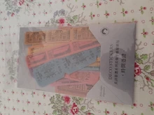 Pegatina de papel para decoración washi, libro antiguo Vintage, pegatinas, álbum de recortes diario, 40 Uds.
