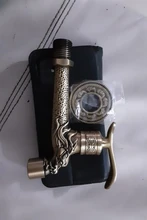 Garden Faucet Decorative Taps Bibcock Wall-Mount Washing-Machine Dragon Brass 1701 Antique