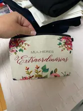 Bolsa de maquillaje con logotipo personalizado para mujer, neceser de viaje para chica, organizador de artículos de tocador, estuche de almacenamiento para maquillaje