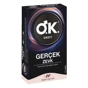 Okey Prezervatif Gerçek Zevk 12'li 
Okey Prezervatif Gerçek Zevk 12'li
