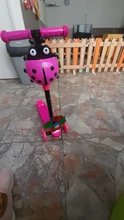 Patinete de viento Ladybug para niños y niñas, patineta plegable de 3 ruedas con altura ajustable, adaptable, de 3 a 8 años