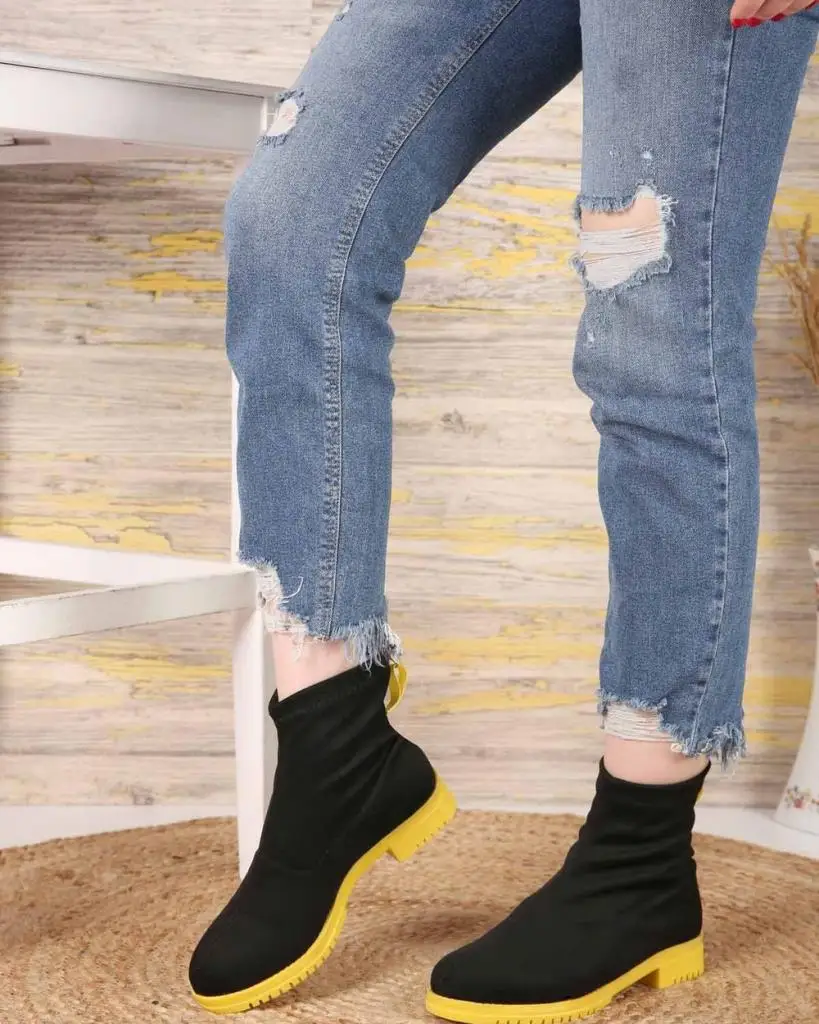 Mosimoso Women's Ankle Height Boot Garrick Black Stretch Suede Yellow Sole Zipper Women Boots
Mosimoso Women's Ankle Height Boot Garrick Black Stretch Suede Yellow Sole Zipper Women Boots