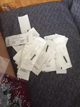 Agujas dermografo para tatuaje, 0,15/0,18mm, 18U, hojas para tatuaje, pluma manual de microblading, 50 Uds.