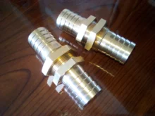 Hose Barb Coupler-Connector-Adapter Pipe-Fitting Copper-Pipe Bulkhead 16mm Brass 12-14