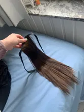 HOUYAN-Cola de Caballo larga de burbuja para mujer, linterna negra, coleta con cordón, accesorios para el cabello, coleta sintética a la moda