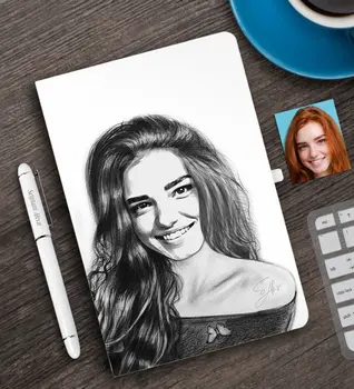 Personalized Women 'S Abstract Charcoal Illustrative White Notebook Pen Set-15
Personalized Women 'S Abstract Charcoal Illustrative White Notebook Pen Set-15