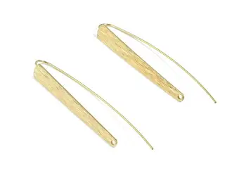 Brass Oval Earring Wire - Raw Brass Textured Long Oval Earring Hook - Jewelry Supplies - 2Pcs/Lot - 56x5.78x0.84mm - PP3515
Brass Oval Earring Wire - Raw Brass Textured Long Oval Earring Hook - Jewelry Supplies - 2Pcs/Lot - 56x5.78x0.84mm - PP3515