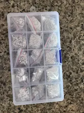 Accesorios de joyería para hacer joyas DIY, conjunto de herramientas con anillo abierto de varios aros, broche de langosta, cadena de cola, hebilla de clip, kit de muelles, ganchos para pendientes