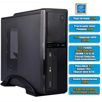 Intel desktop computer G5420 8GB DDR4 240GB SSD, USB 3.0, home/office, SLIM format, USB 3.0
Intel desktop computer G5420 8GB DDR4 240GB SSD, USB 3.0, home/office, SLIM format, USB 3.0