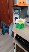 Lindo eléctrico rotatorio de mariposa pájaro perro gato gracioso juguetes juguete para rascar para gato pequeño perro gatos de inteligencia que contengan