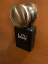 ORIA de 4 dígitos combinación montado en la pared clave segura de almacenamiento de caja de Keybox clave de almacenamiento caja cubierta impermeable para el hogar al aire libre uso