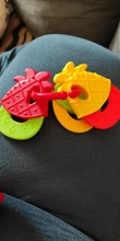 Mordedor de goma suave estilo fruta para bebé, juguete para recién nacido, mordedor de silicona de grado alimenticio, cama de entrenamiento infantil, juguete para morder para chico