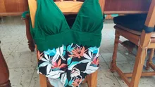 Bañador Tropical de una pieza para mujer, traje de baño para playa, mayo Bohe, 2021 hojas, XXL