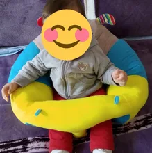 Funda de asiento de soporte para sofá de bebé, cojín de felpa para silla de bebé con dibujos animados