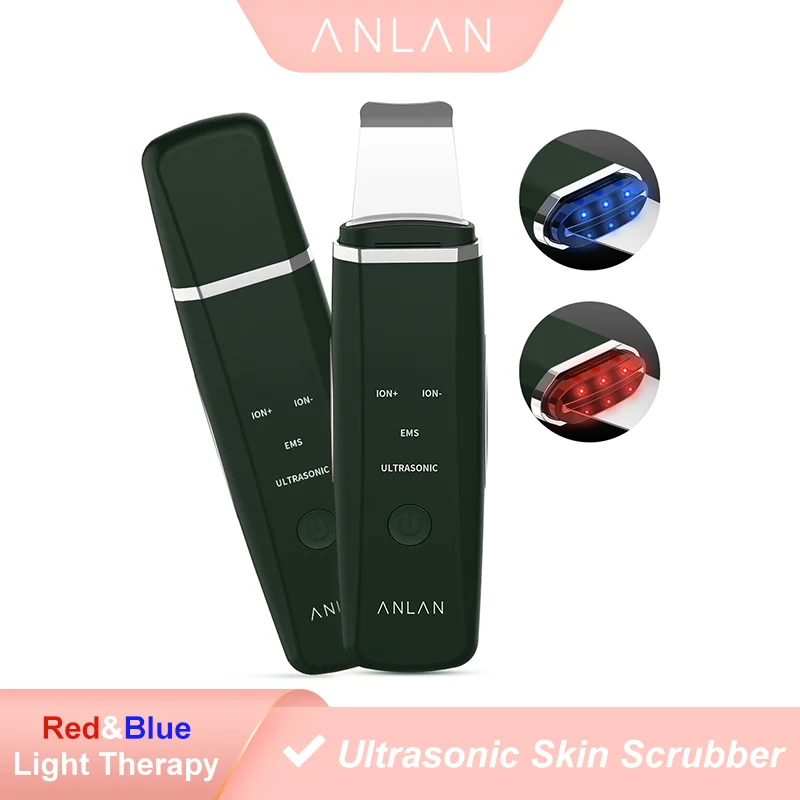 ANLAN Ultrasonic Skin Scrubber Red Blue Light Care Ion Blackhead Acne Remover Peel Face Deep Cleansing Lifting Massager Beauty
ANLAN Ultrasonic Skin Scrubber Red Blue Light Care Ion Blackhead Acne Remover Peel Face Deep Cleansing Lifting Massager Beauty