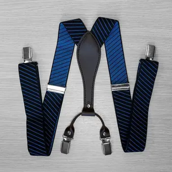 Suspenders for trousers wide (3.5 cm, 4 clips, black) 54403
Suspenders for trousers wide (3.5 cm, 4 clips, black) 54403