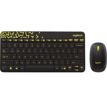 Logitech MK240 Nano keyboard RF wireless QWERTY US English S. Black, Yellow
Logitech MK240 Nano keyboard RF wireless QWERTY US English S. Black, Yellow