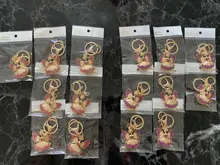 Joyería creativa colgante llavero aleación Diamante de imitación hada y mariposa llavero bolso colgante coche llavero mujer joyería regalo