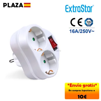 EXTRASTAR®LADRON 2 PLUGS with switch MAX 3680W SCHUKO plug
EXTRASTAR®LADRON 2 PLUGS with switch MAX 3680W SCHUKO plug