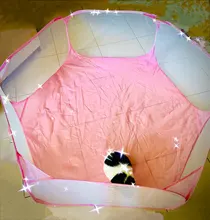 Corralito portátil de moda para mascotas, jaula de animales pequeños para interior/exterior, cerca de juegos para hámster, conejillos de indias