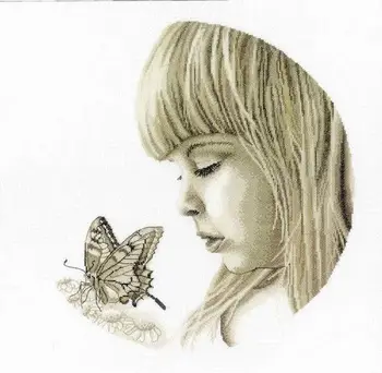 M344 set for embroidery RTO 'Girl with a butterfly ', 32x32 cm
M344 set for embroidery RTO 'Girl with a butterfly ', 32x32 cm