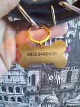 Llavero con chapa personalizada para identificación de mascotas y gatos, llavero con grabado de nombre de identificación de mascotas para Collar de cachorro y gato, accesorios para mascotas