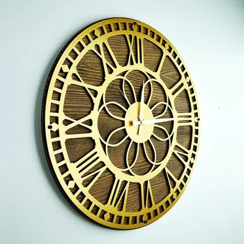 WOODEN WALL CLOCK MASSIVE DAISY GOLD 50cm 2020 DECOR MODERN SPECIAL 2021 
WOODEN WALL CLOCK MASSIVE DAISY GOLD 50cm 2020 DECOR MODERN SPECIAL 2021