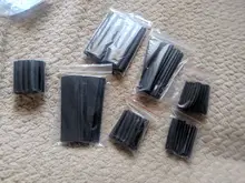Manguito termorretráctil negro, Kit surtido de tubos de conexión eléctrica, envoltura de Cable eléctrico, 127 Uds.