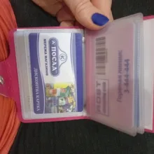 Tarjetero con hebilla de cuero PU para hombre y mujer, Cartera de viaje, tarjetero de identificación de negocios, a la moda, AIC88