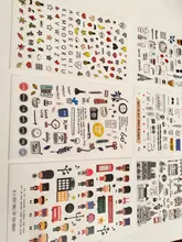 Pegatina de papel para decoración de diario de viaje de estilo europeo, planificador de etiquetas de álbum de recortes, Kawaii, regalos coreanos, pegatinas estacionarias