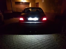 2 piezas de Auto luz trasera luz Led de matrícula Led Canbus bombillas LED blancas para coche 3er E46 4D 1998-2003 accesorios de coche