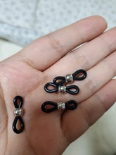 Cadena de cuentas CCB para gafas, 50 Uds., retenedor de gafas, cuerda, soporte de cordón para gafas de sol, conector de Lazo de cinta, anillo para gafas