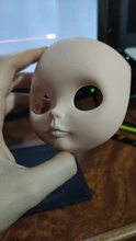 Blyth-DIY para muñecas de muñeca fábrica, placa frontal con placa trasera de 30cm de plástico, sin maquillaje, cara y tornillo, accesorios de juguetes, 1/6, 1 ud.