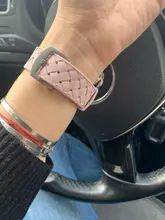 Correa de silicona para Apple watch 6, 44mm, 40mm, serie 5, 4, 3, 2 SE, accesorios, correa de Patrón de tejido, pulsera iWatch de 42mm y 38mm