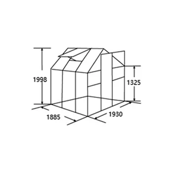 Greenhouse Gardiun Lunada Polycarbonate/foil back 3 Modules 3,63 sqm 188x193x190 cm with base-KIS19003
Greenhouse Gardiun Lunada Polycarbonate/foil back 3 Modules 3,63 sqm 188x193x190 cm with base-KIS19003