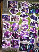 Pegatinas KDA para portátil, juego de pegatinas para guitarra, equipaje, monopatín, teléfono, bicicleta, impermeable, pegatina de Graffiti, juguetes para niños, 10/30/50 unidades