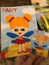 Pegatinas de espuma EVA 3D DIY para niños, 10 Uds., dibujos animados, Princesa, coche, dinosaurio, rompecabezas, juegos, arte, artesanía, Juguetes educativos de Aprendizaje Temprano